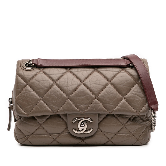 Pre-Loved Chanel Medium Quilted Aged Calfskin Portobello Flap - Picture 1 of 12